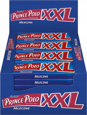 Wafle Prince Polo Mleczne XXL 50g x 28 szt