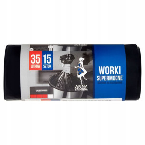 Worki Na Śmieci Supermocne LDPE 15szt x 35L