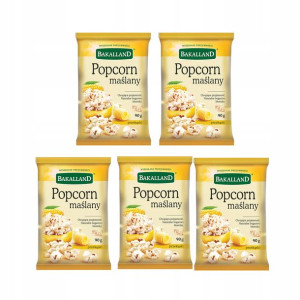 Popcorn Maślany 5szt x 90g Bakalland