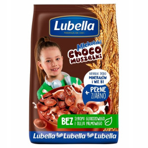 Płatki Lubella Muszelki Czekoladowe Mlekołaki 500g