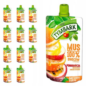 Tymbark MUS 100% POMARAŃCZA Jab Marakuja 12 x 120g