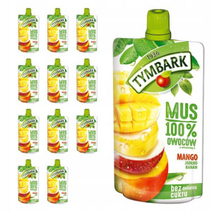 Tymbark MUS 100% MANGO Jabłko Banan 12 x 120g