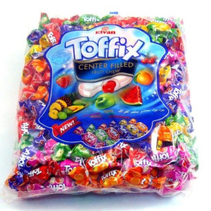 Cukierki Toffix 1kg cukierki owocowe z sokiem