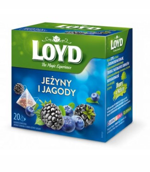 Herbata Loyd Piramidka Jagoda Jeżyna Ex20 Mokate