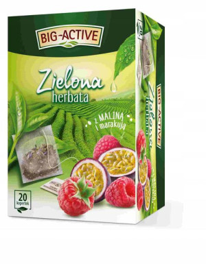 Herbata Zielona Maliną I Marakują Ex20 Big-Active