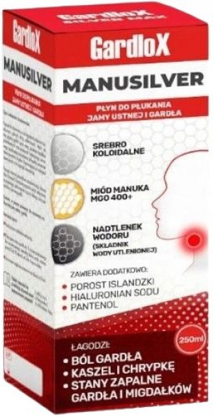 Gardlox Manusilver płyn do płukania jamy ustnej