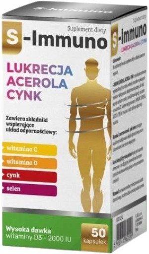 S-IMMUNO LUKRECJA ACEROLA CYNK 50 kaps. odporność