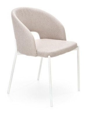 Krzesło Tapicerowane K486 Tkanina Beżowy