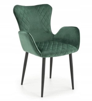 Krzesło Wypoczynkowe K427 Tkanina Velvet Zielony
