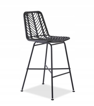 Hoker Barowy H-97 Rattan Syntetyczny Czarny