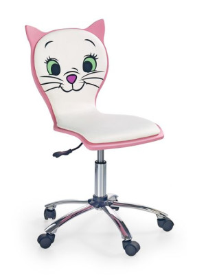 Fotel Obrotowy Kitty 2 Eco Skóra Różowy