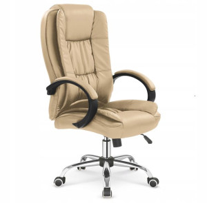 Fotel Obrotowy Relax Eco Skóra Beżowy