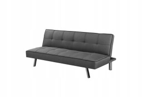 Sofa Rozkładana Carlo Tkanina Ciemny Popiel