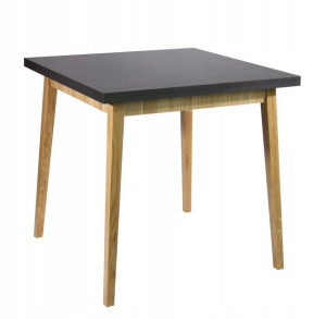 Stół Jadalnia Salon Porto Antracyt Dąb 80x80