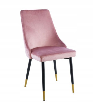 Krzesło Do Kuchni Kuchnia Grs-031 Velvet Różowe