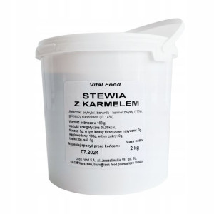 STEWIA O SMAKU KARMELU Słodzik 2kg