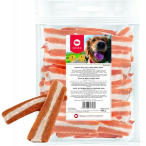 Miękki Smakołyk dla psa DUO KACZKA WOŁOWINA 500g