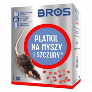 BROS Płatki na myszy i szczury Trutka 1kg