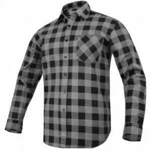 Koszula flanelowa MODAR GREY Robocza w kratę r. 44