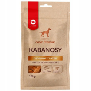 Kabanosy Drobiowe Z Ryżem Dla Psa Maced 100g
