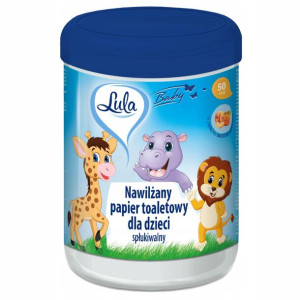 Nawilżany Papier Toaletowy Dla Dzieci 50szt Lula