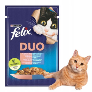 FELIX Fantastic Duo SASZETKA ŁOSOŚ SARDYNKA 85g