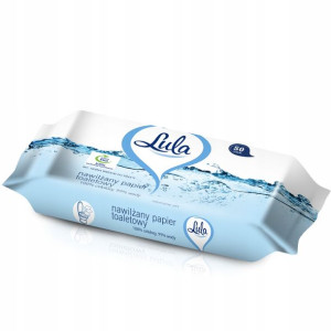 LULA Nawilżany papier toaletowy 99% wody 50szt