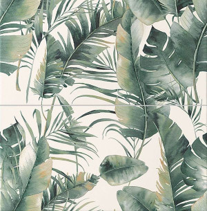 Dekor Burano Green 61,8x60,8 Tubądzin Domino_SZT