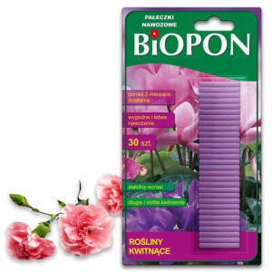 BIOPON Pałeczki nawozowe do roślin kwitnących x30