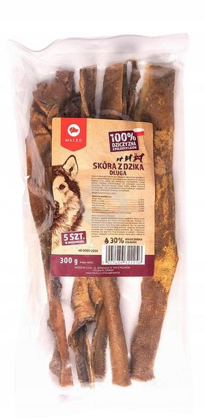 MACED Skóra z dzika 45cm 5sztuk 100% naturalna