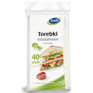 Stella Torebki śniadaniowe papierowe 40szt