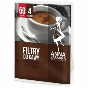 Filtry do kawy rozmiar 4 Anna Zaradna 50szt