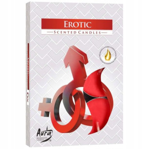 Świeczki PODGRZEWACZE Erotic Walentynki 6szt