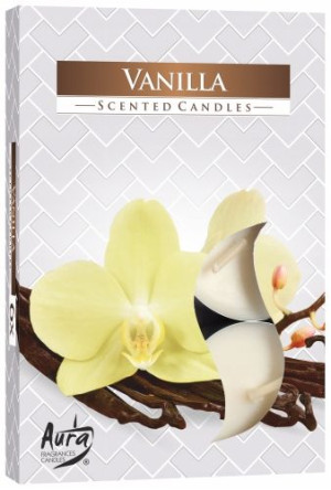Bispol Świeczki PODGRZEWACZE Tealight Wanilia 6szt