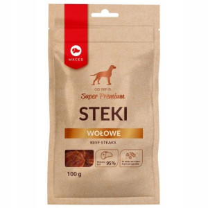 MACED Steki wołowe Przysmak Dla Psa 100g
