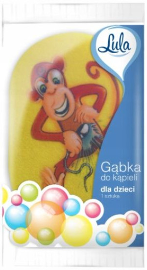 Duża Gąbka do kąpieli DLA DZIECI zwierzątka 1szt