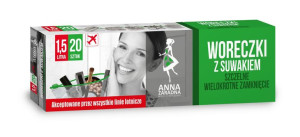 Woreczki z suwakiem WIELORAZOWE 1,5L 20szt