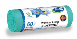 Worki na śmieci Stella niebieskie 60l 16szt.