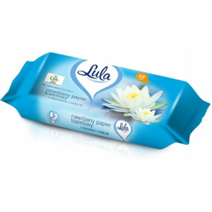 Nawilżany papier toaletowy Lula 40 szt BIAŁA LILIA