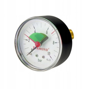 Manometr tarcza 63mm 1/4 cala tylny 0-10 bara