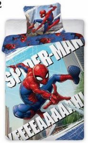 Pościel dziecięca bawełniana 160x200  2-częściowa super spiderman