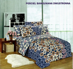Pościel satyna bawełniana 160x200  3-częściowa dla par CW-XW1603-38
