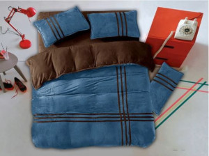 Pościel flanelowa pluszowa 3D 200x220  3-częściowa DS-9