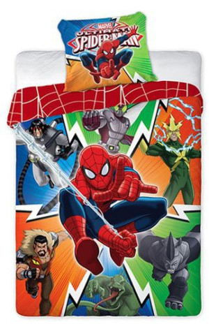 Pościel dziecięca bawełniana 160x200  2-częściowa Spiderman03