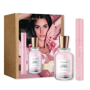 Miraculum Zestaw Free Spirit edp spray 50ml + Nature of Love Vegan Mascara