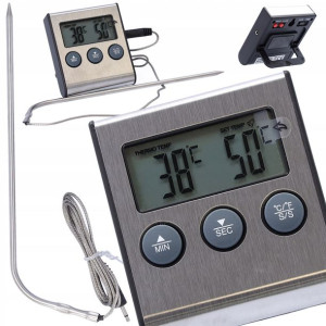 Termometr Kuchenny Z Sondą Elektroniczny Do Mięsa