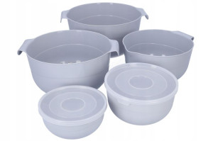 Miska Plastikowa Zestaw Misek Durszlak Komplet 5x