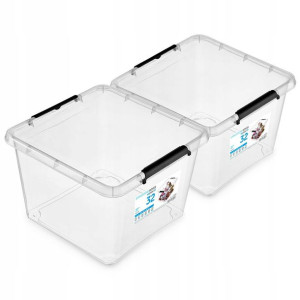 Organizer pojemnik plastikowy z pokrywą 32l