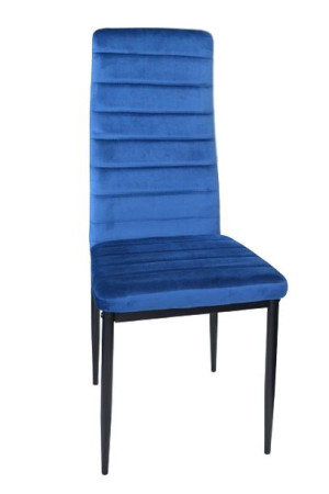 Krzesło tapicerowane jadalnia Velvet NIEBIESKIE