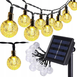 Lampa Led Solarna Girlanda Ogrodowa Wiszaca 9m